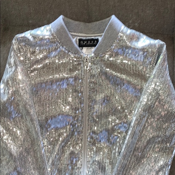 Coats | Guess Girls Sequined Jacket 